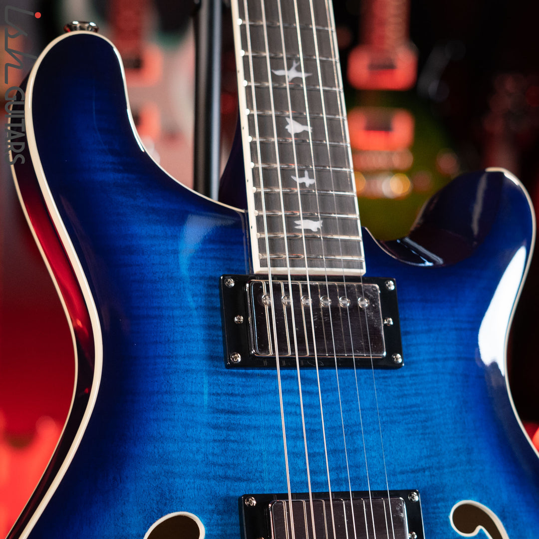 PRS SE Hollowbody II Faded Blue Burst