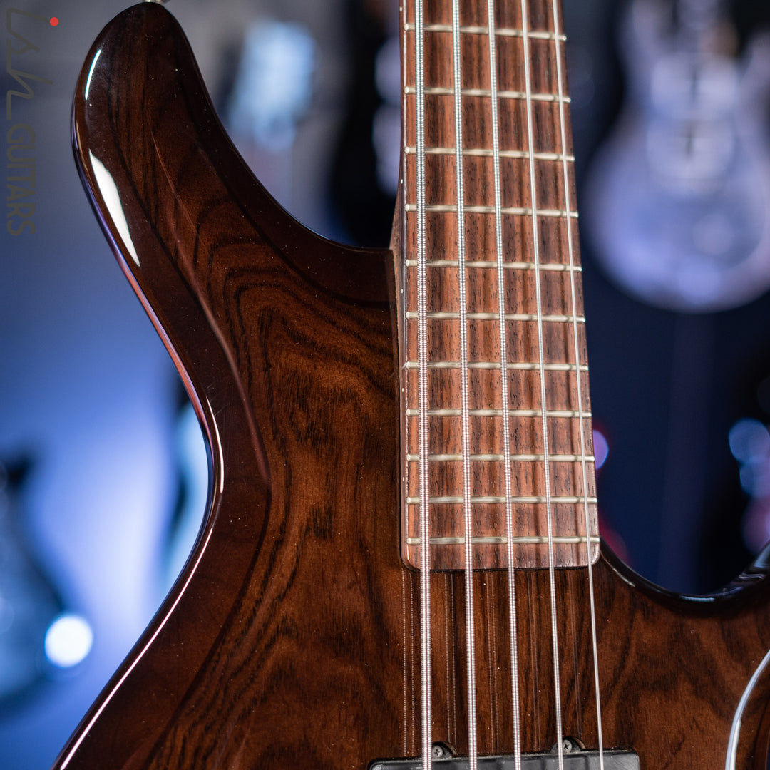 2011 Ibanez Prestige G105 Grooveline 5-String Bass Transparent Espresso