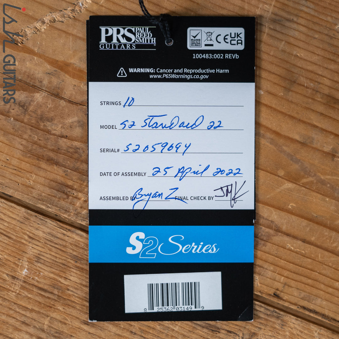 PRS S2 Standard 22 Electric Guitar Satin Vintage Cherry