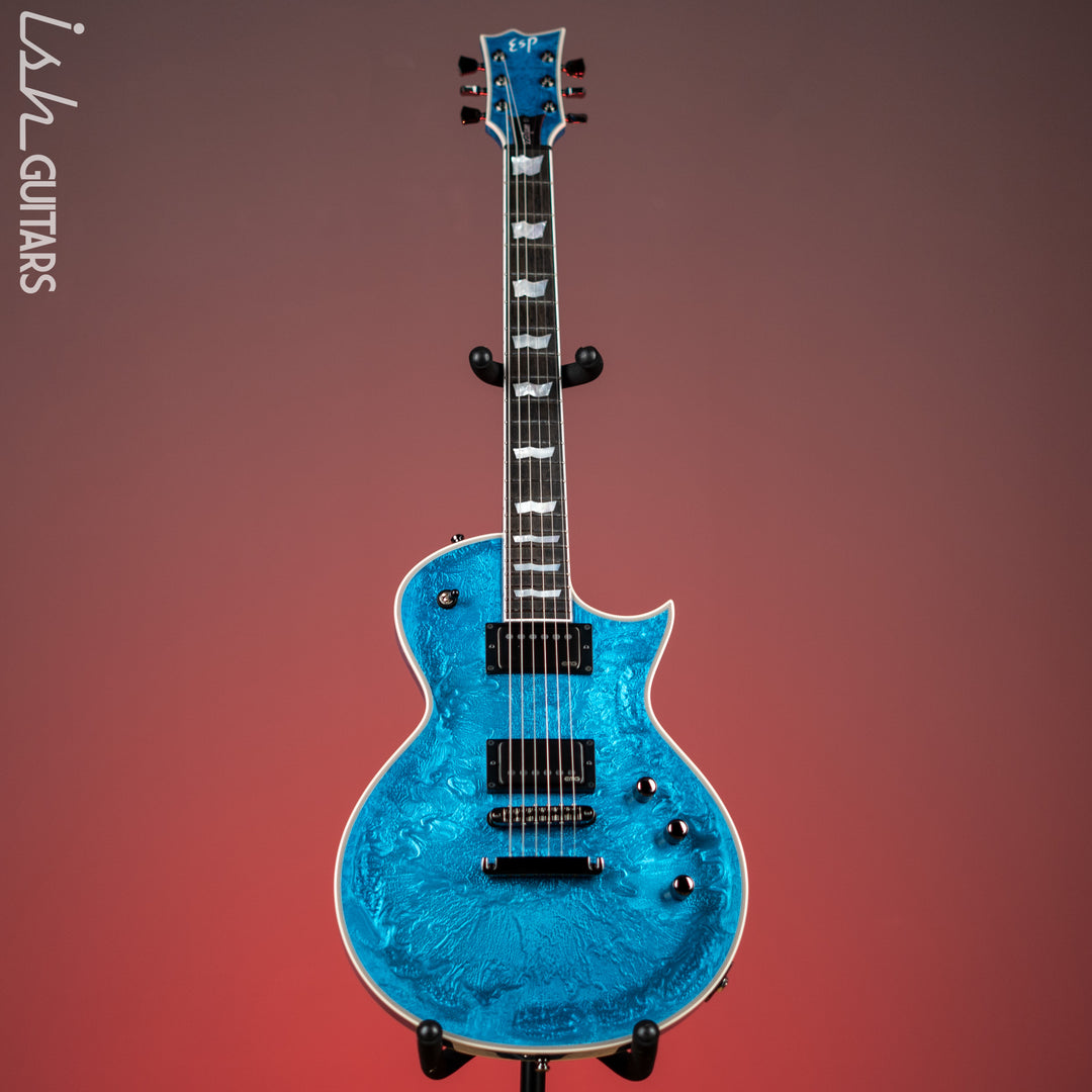ESP Eclipse Custom Blue Liquid Metal