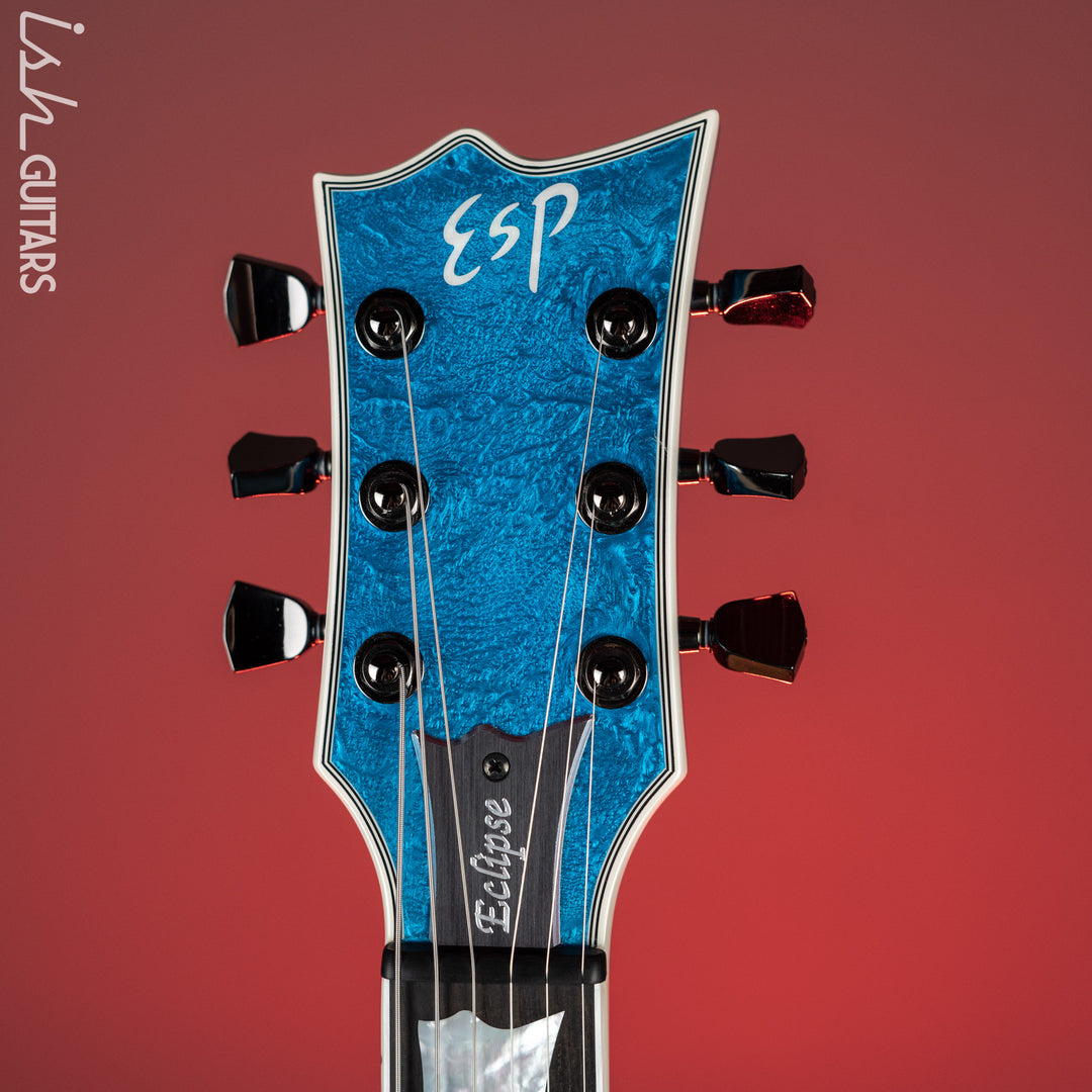 ESP Eclipse Custom Blue Liquid Metal – Ish Guitars
