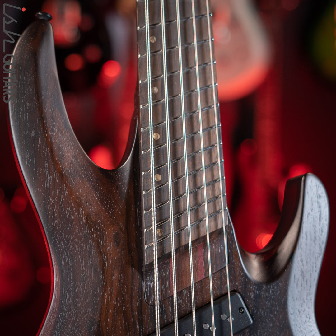 ESP LTD B1005MS Multi-Scale 5-String Bass Ziricote Top Natural Satin Demo