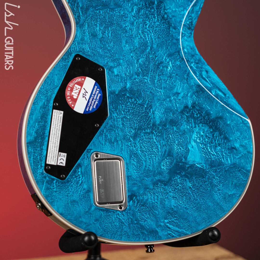ESP Eclipse Custom Blue Liquid Metal