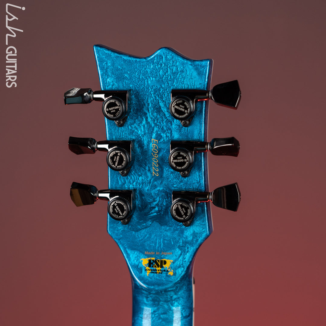 ESP Eclipse Custom Blue Liquid Metal