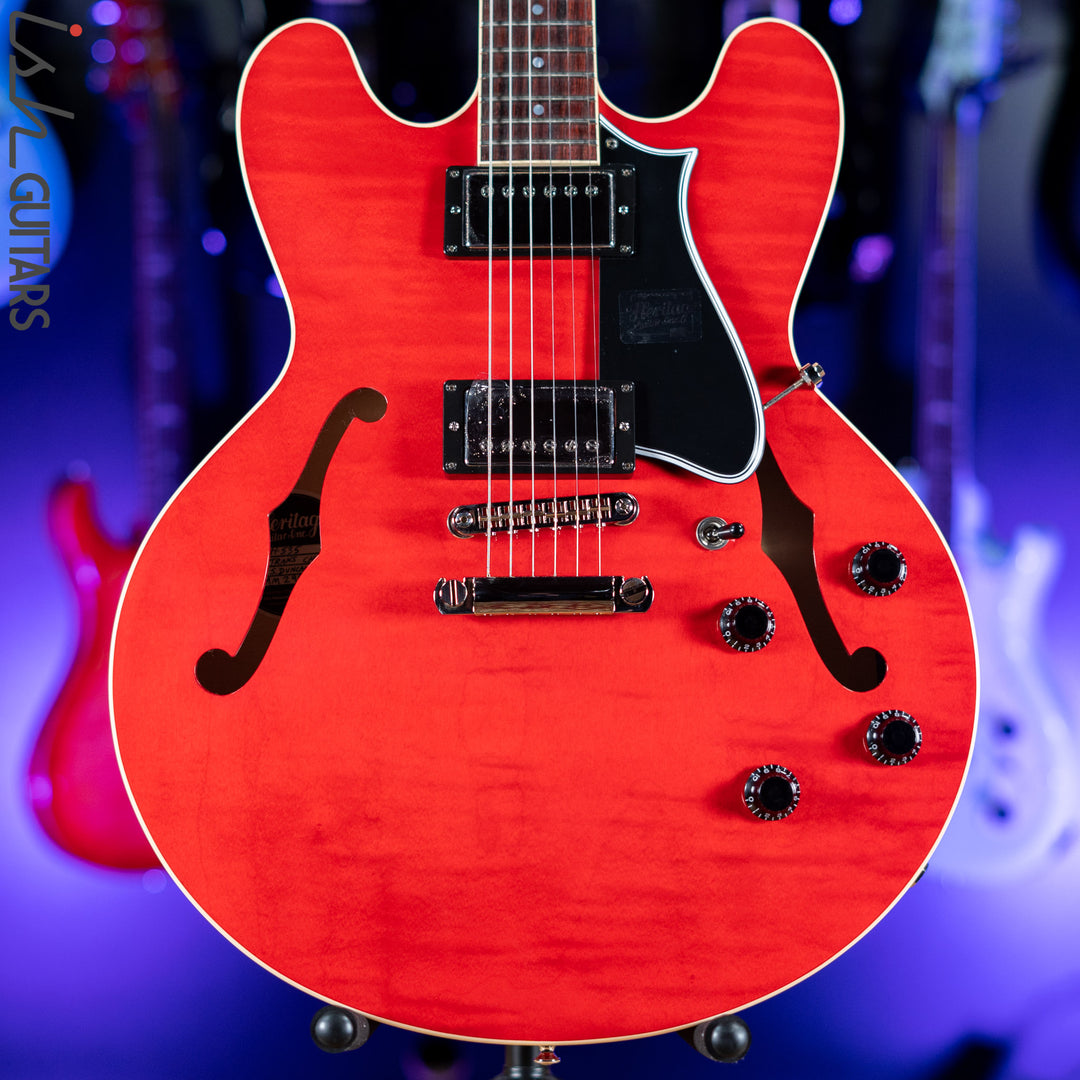 Heritage Standard H-535 Semi-Hollow Electric Guitar Trans Cherry Red