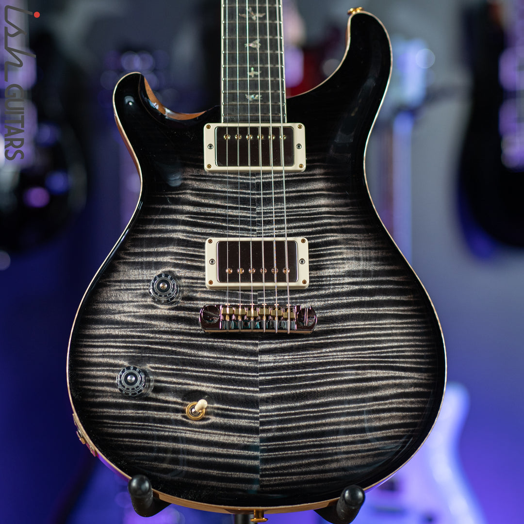 PRS McCarty Lefty Wood Library Charcoal Burst 10 Top Flame Maple