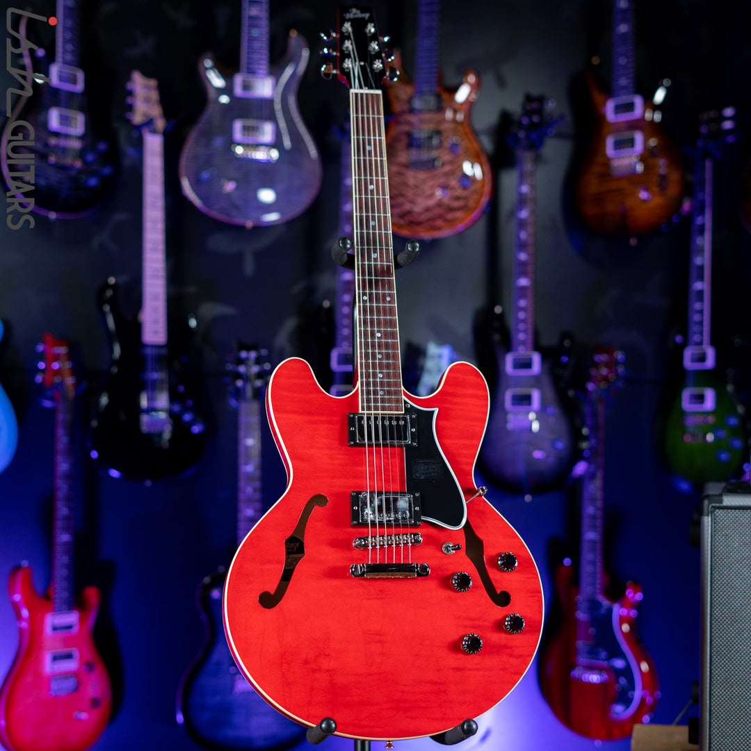 Heritage Standard H-535 Semi-Hollow Electric Guitar Trans Cherry Red