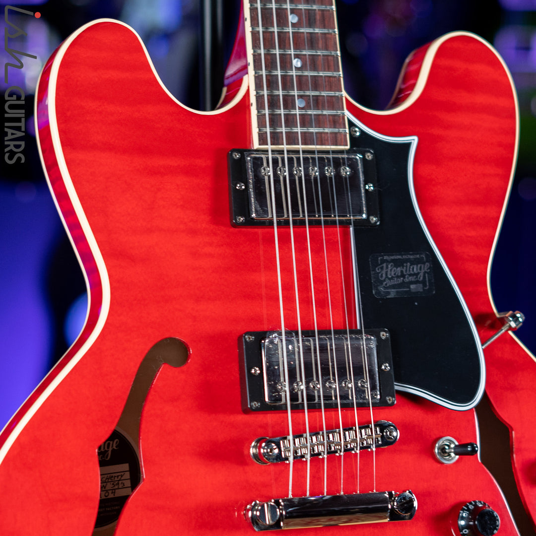 Heritage Standard H-535 Semi-Hollow Electric Guitar Trans Cherry Red