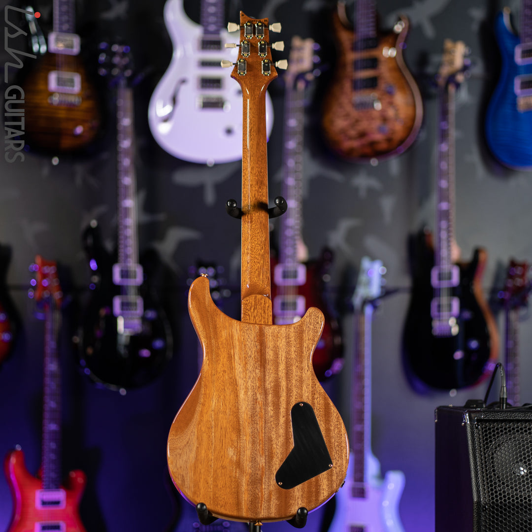 PRS McCarty Lefty Wood Library Charcoal Burst 10 Top Flame Maple