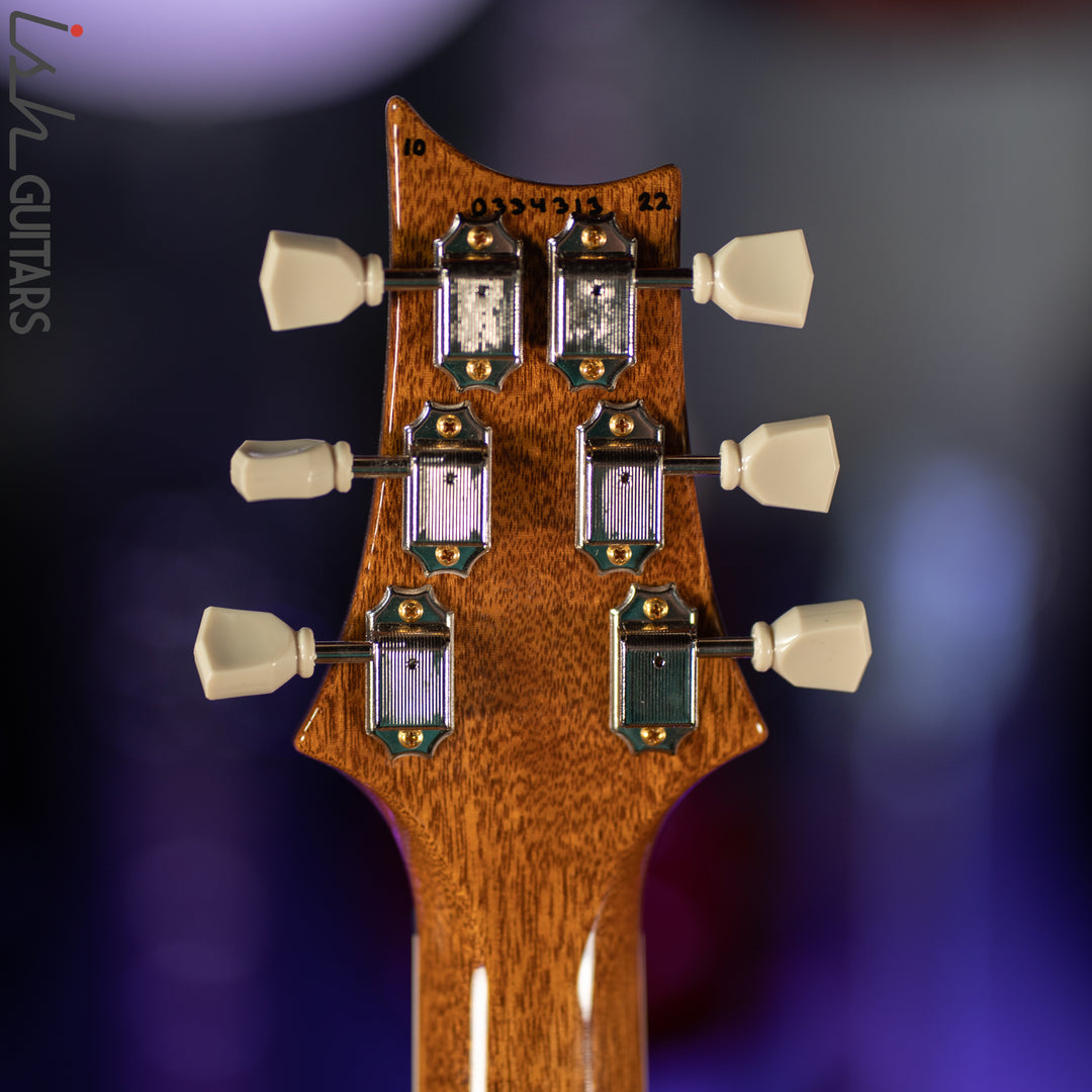 PRS McCarty Lefty Wood Library Charcoal Burst 10 Top Flame Maple