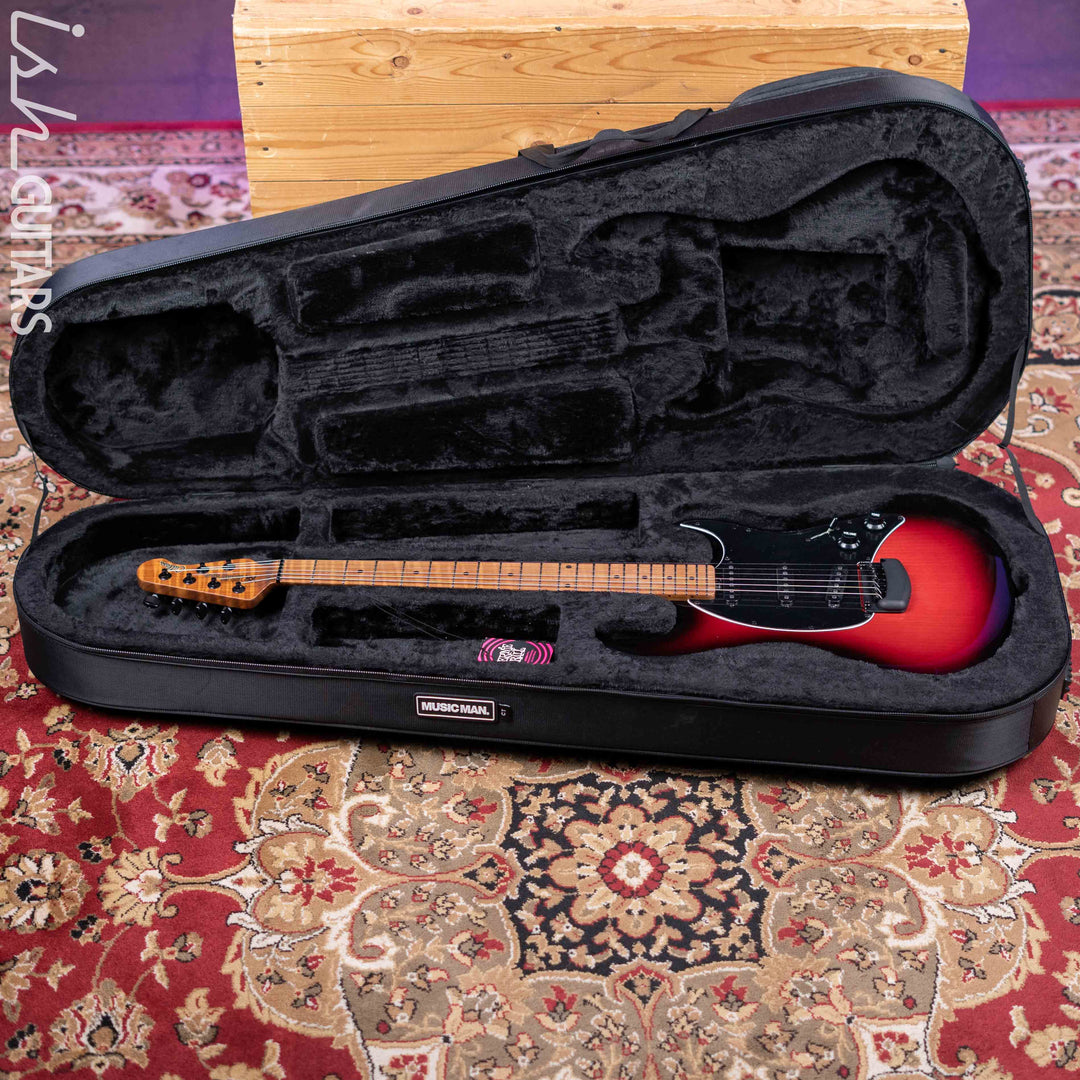Ernie Ball Music Man Cutlass HT SSS Trem Raspberry Burst