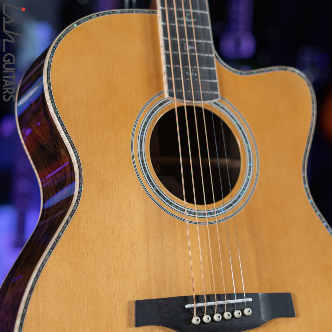 PRS SE A60E Angelus Acoustic Electric Guitar Ziricote Demo