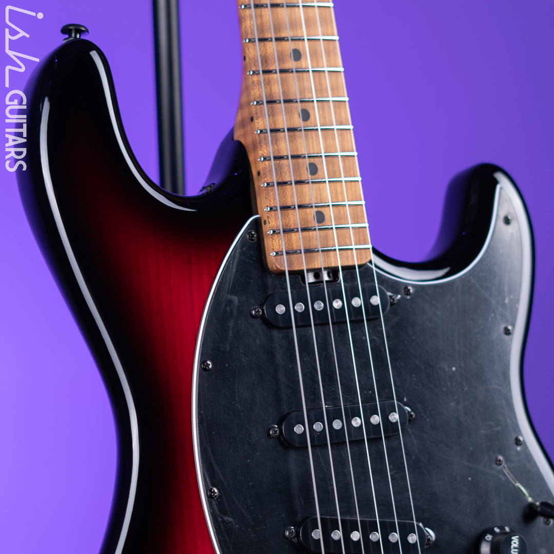 Ernie Ball Music Man Cutlass HT SSS Trem Raspberry Burst