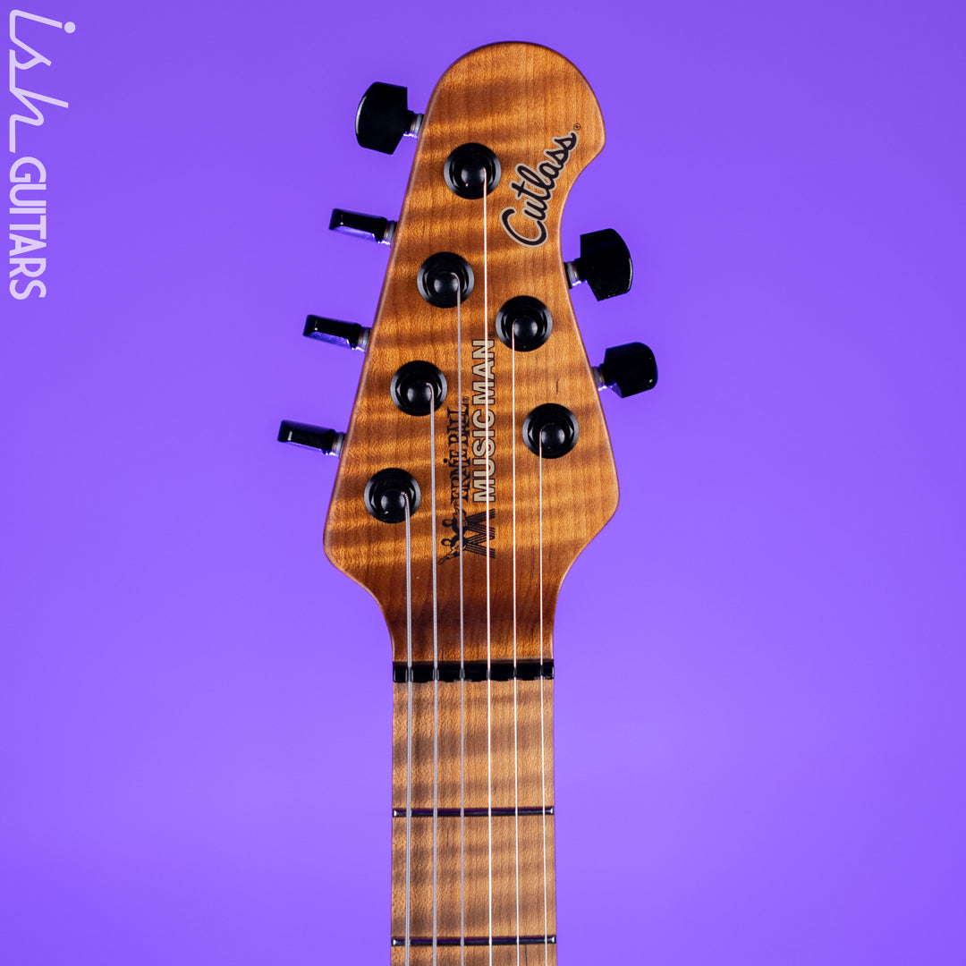 Ernie Ball Music Man Cutlass HT SSS Trem Raspberry Burst