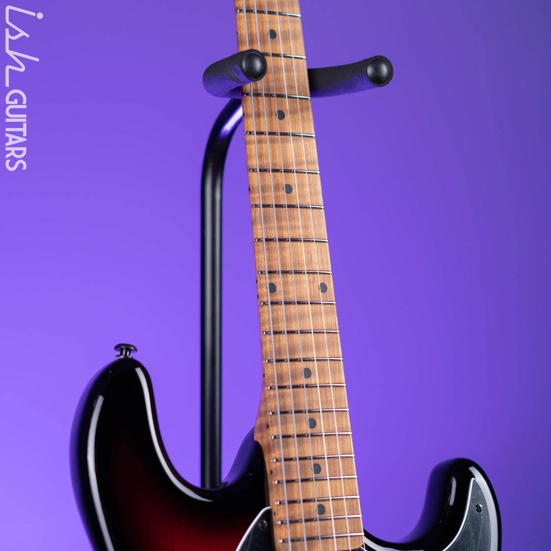 Ernie Ball Music Man Cutlass HT SSS Trem Raspberry Burst