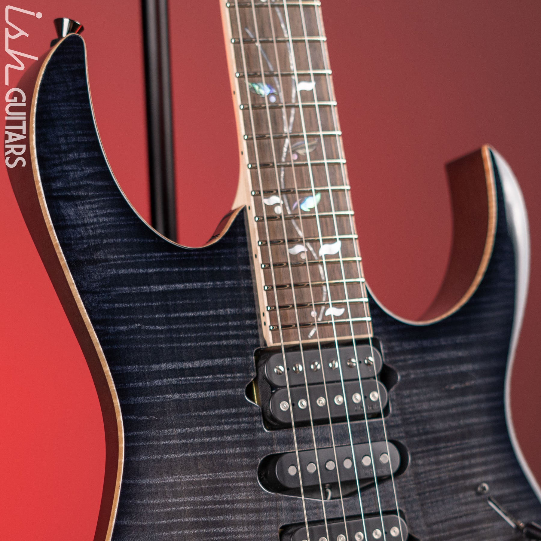 Ibanez J Custom RG8570Z Black Rutile Gloss – Ish Guitars