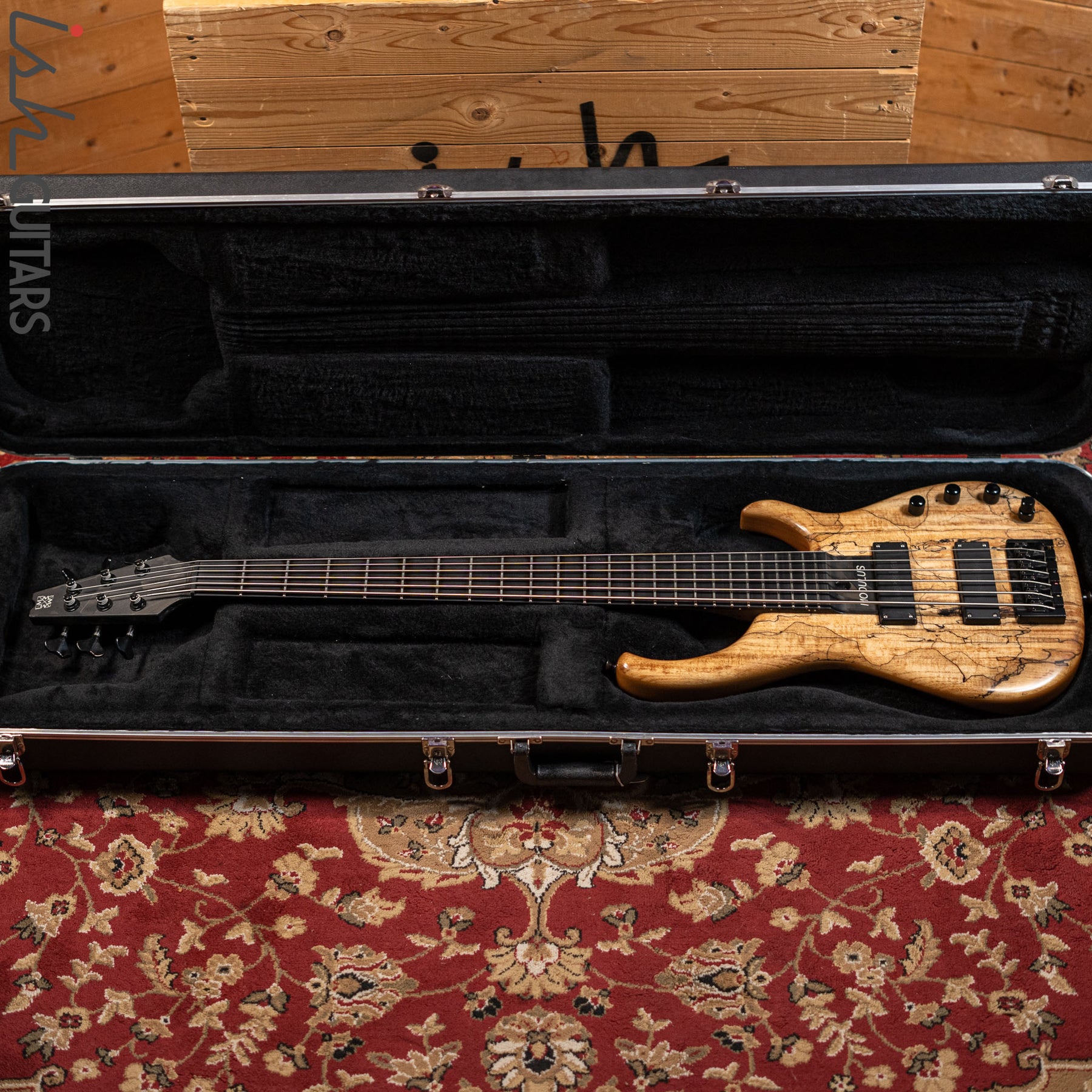 2006 Modulus Q6 Quantum 6-String Bass Natural Spalt Maple – Ish Guitars