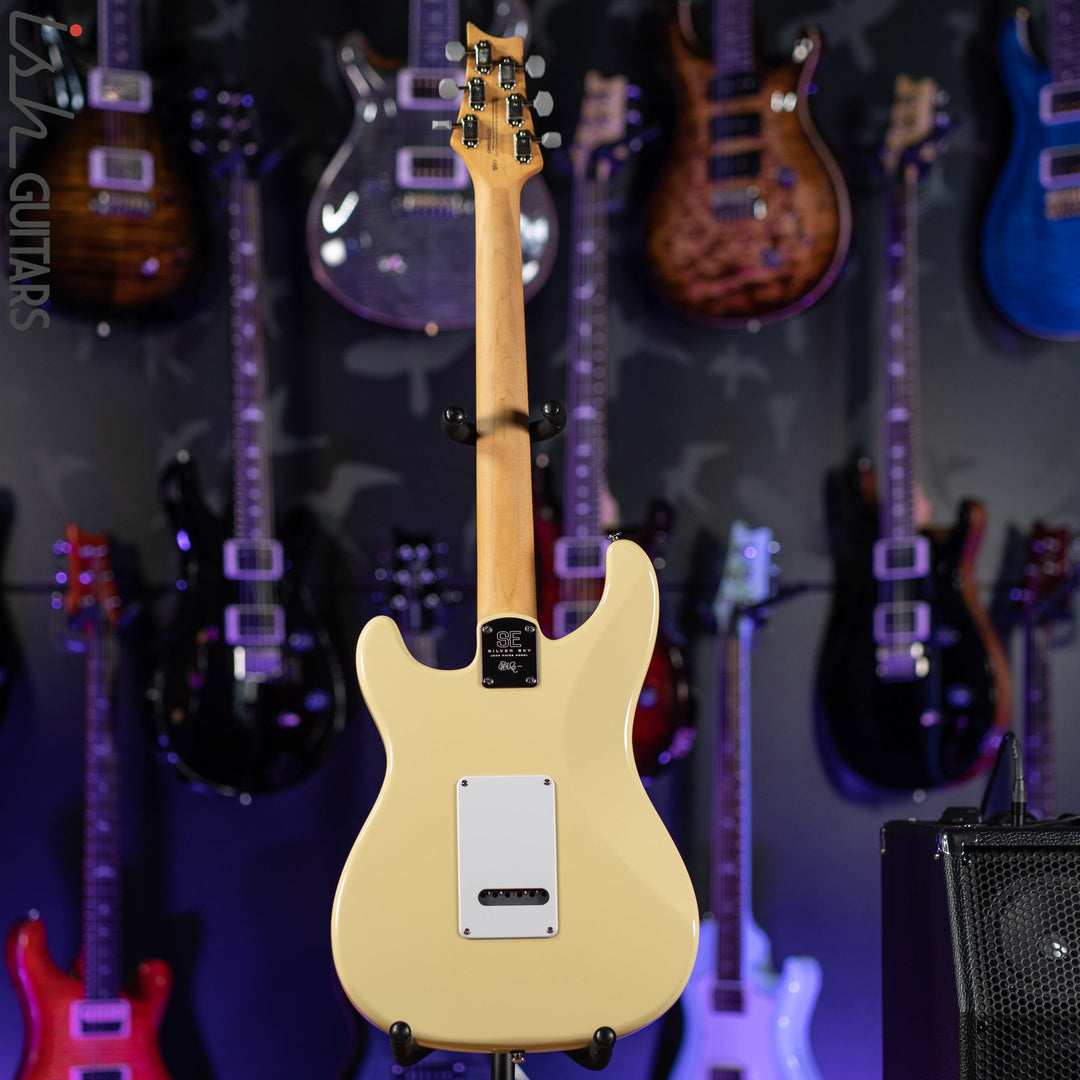 PRS SE Silver Sky Moon White Demo