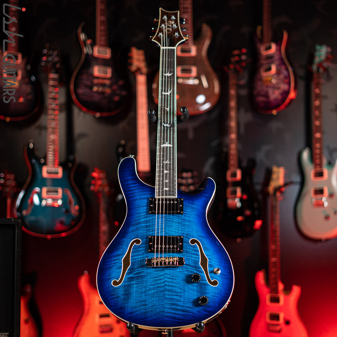 PRS SE Hollowbody II Faded Blue Burst