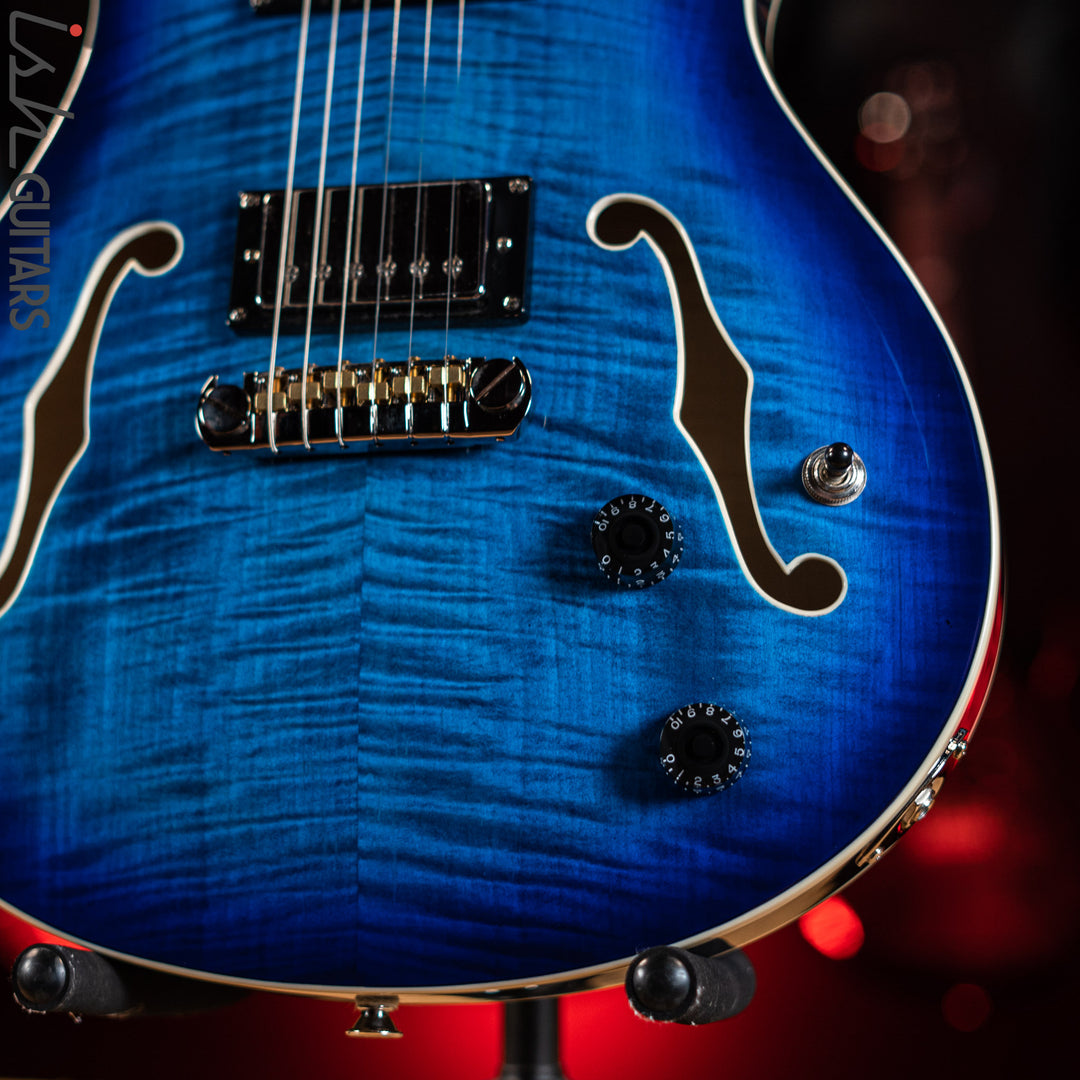 PRS SE Hollowbody II Faded Blue Burst