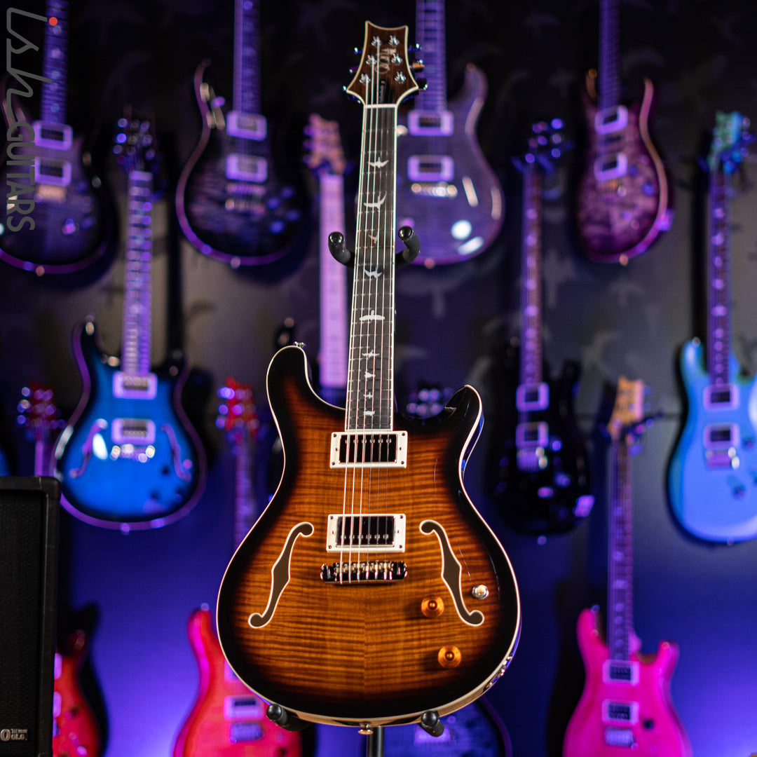 PRS SE Hollowbody II Black Gold Sunburst