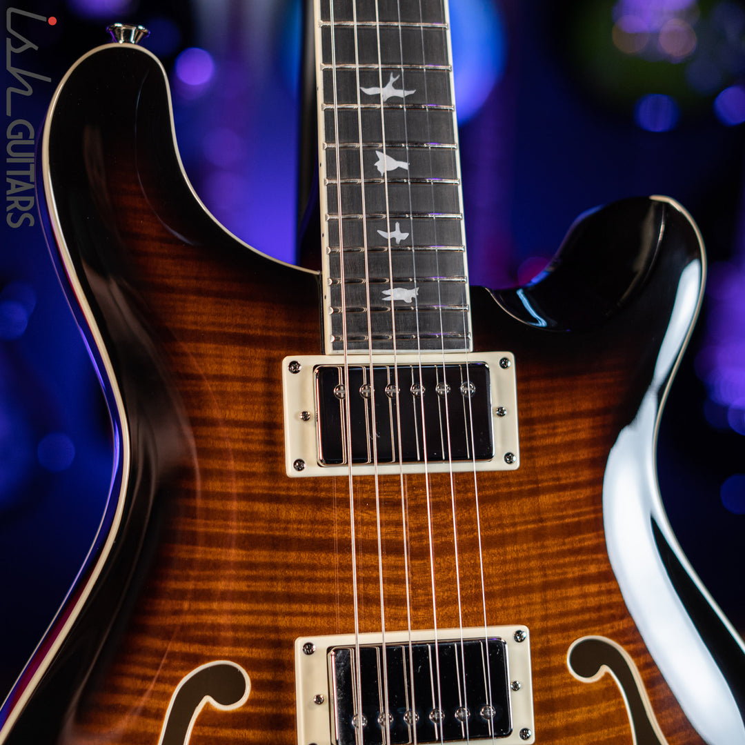 PRS SE Hollowbody II Black Gold Sunburst