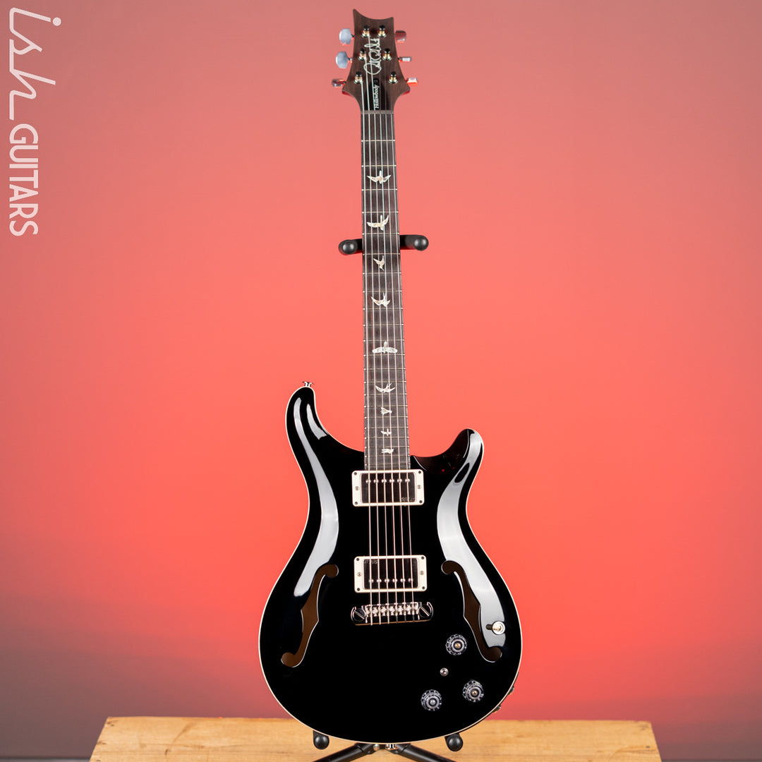 PRS Hollowbody II Piezo Black Gloss w/ Natural Binding