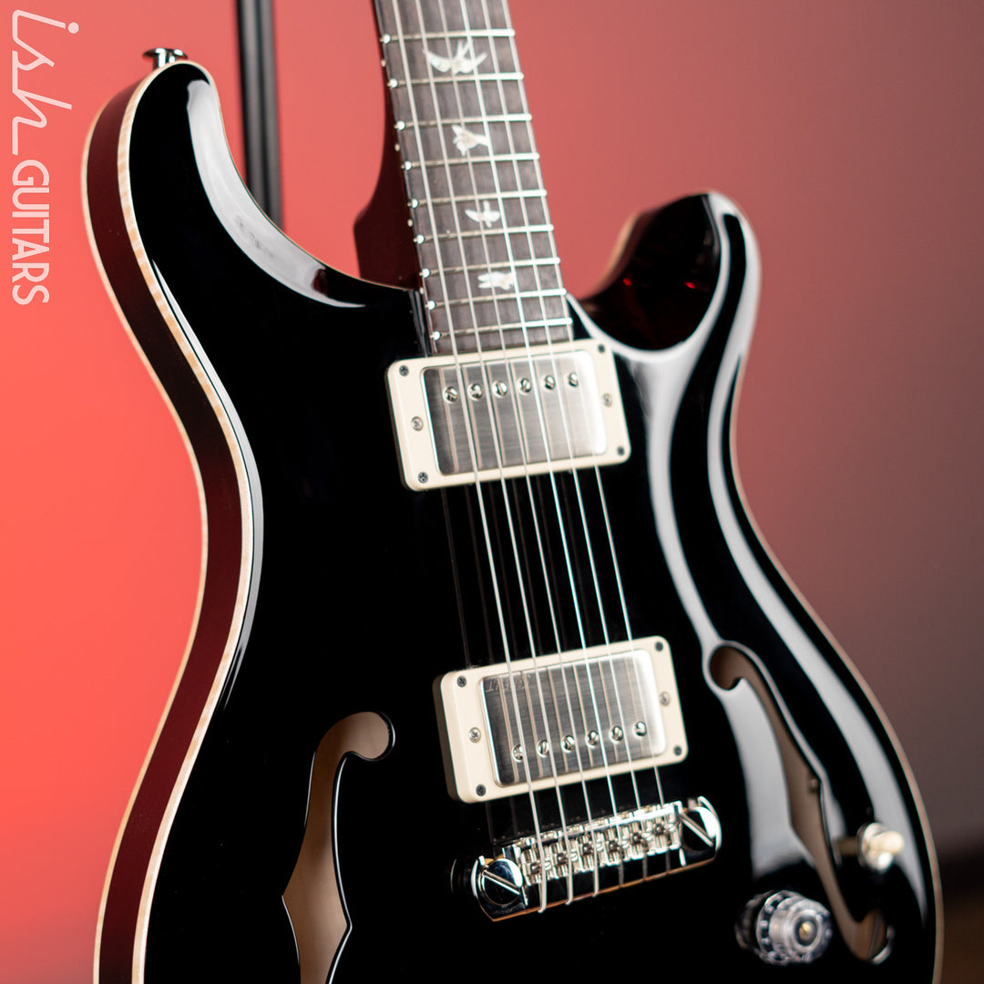 PRS Hollowbody II Piezo Black Gloss w/ Natural Binding
