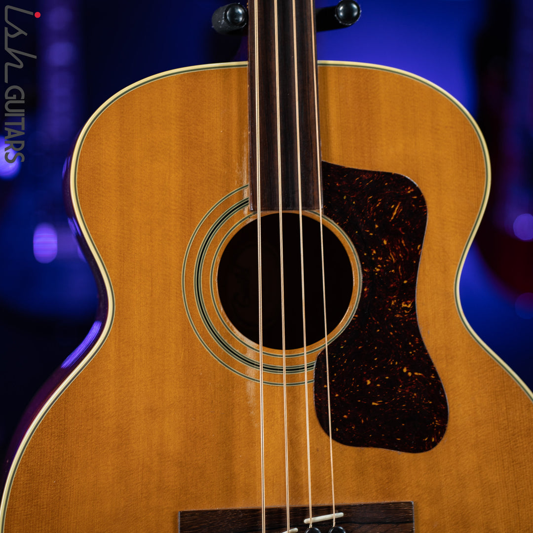 1976 Guild B5O NT Fretless Acoustic Bass Guitar Natural