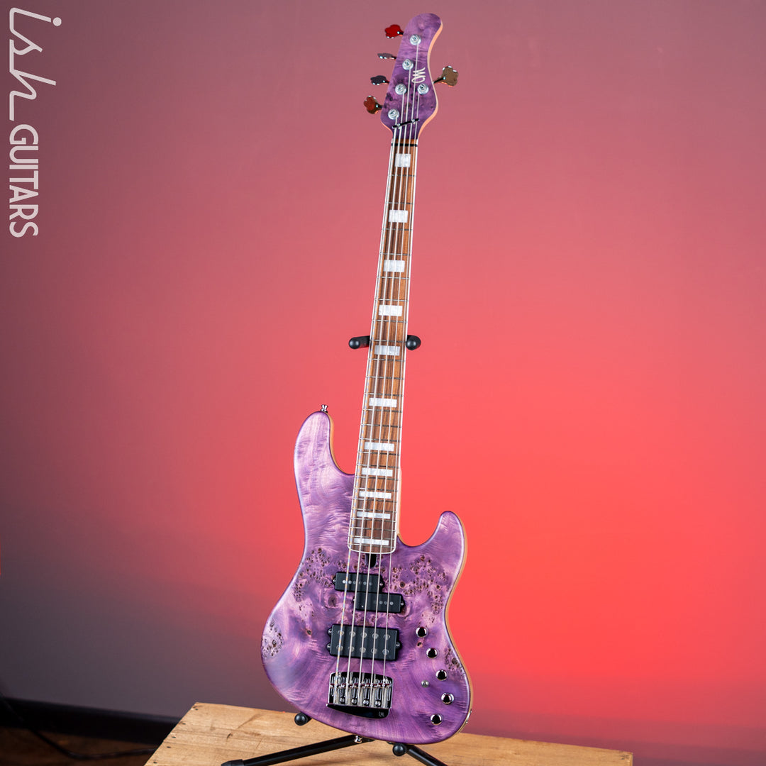 Mayones Jabba MalaMan 5 Federico Malaman Signature Bass Antique Violet Raw