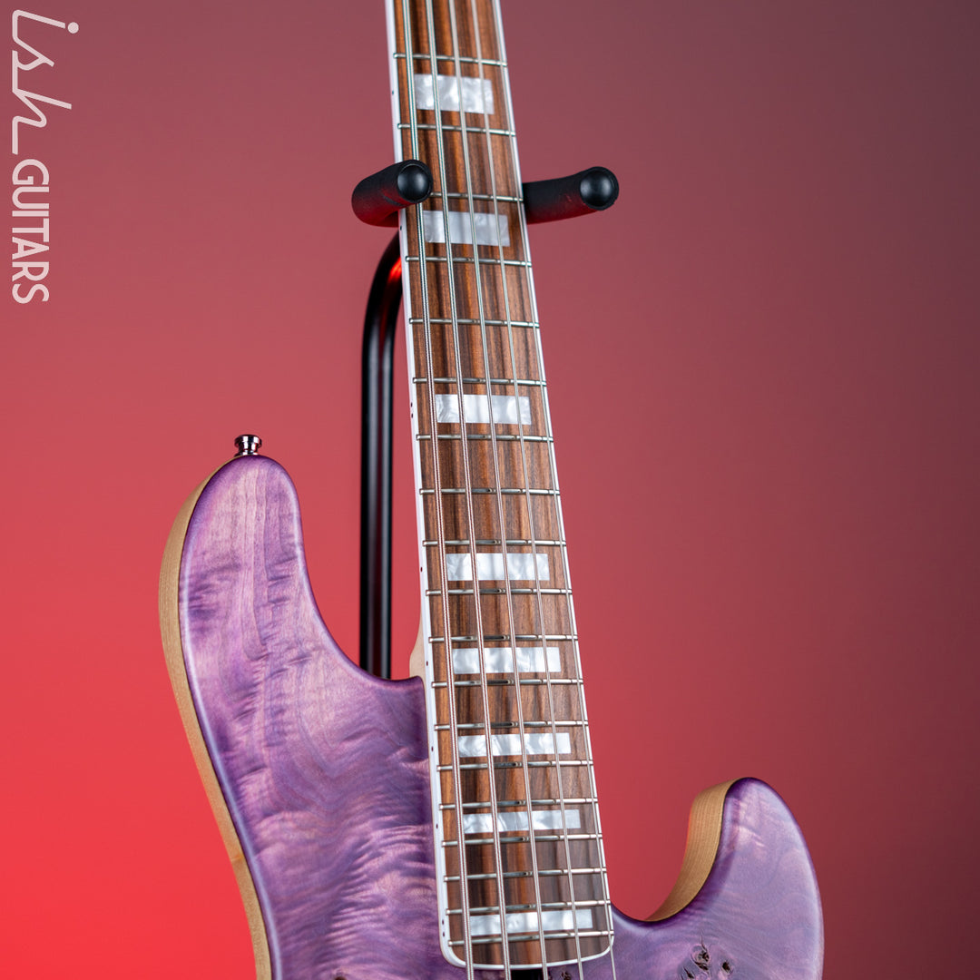 Mayones Jabba MalaMan 5 Federico Malaman Signature Bass Antique Violet Raw