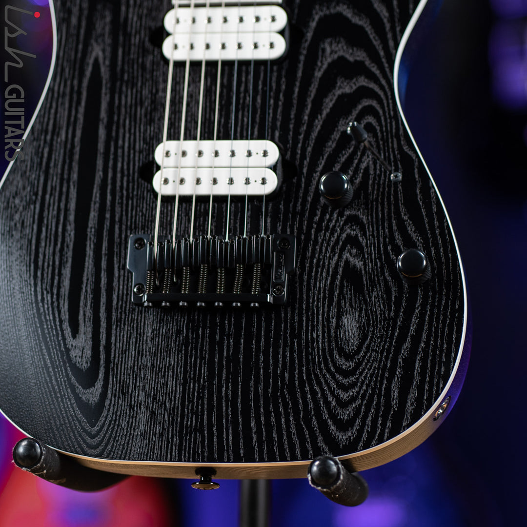 Ibanez Prestige RGR752AHBF 7-String Guitar Weathered Black