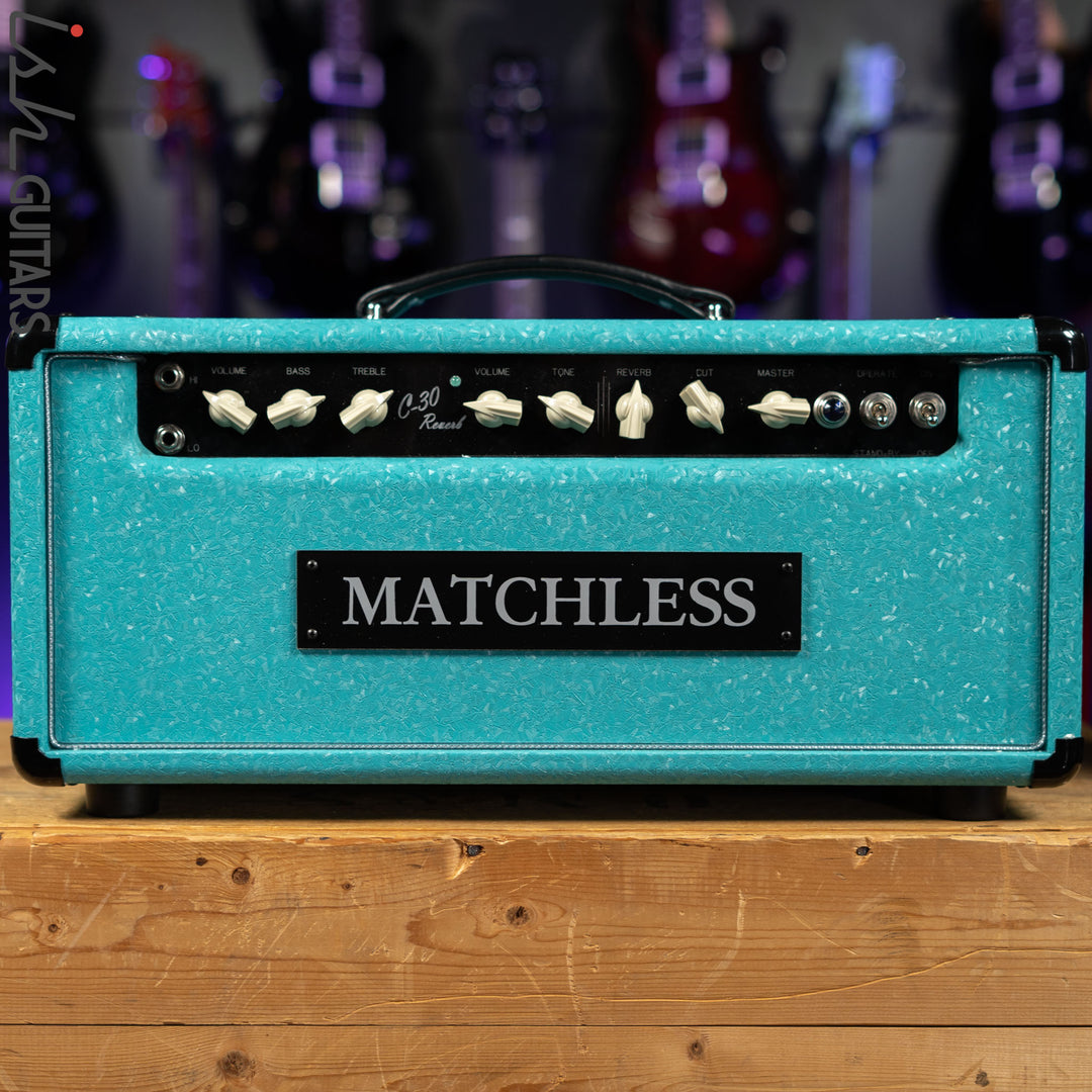 Matchless HC-30R Reverb Shower Curtain Turquoise