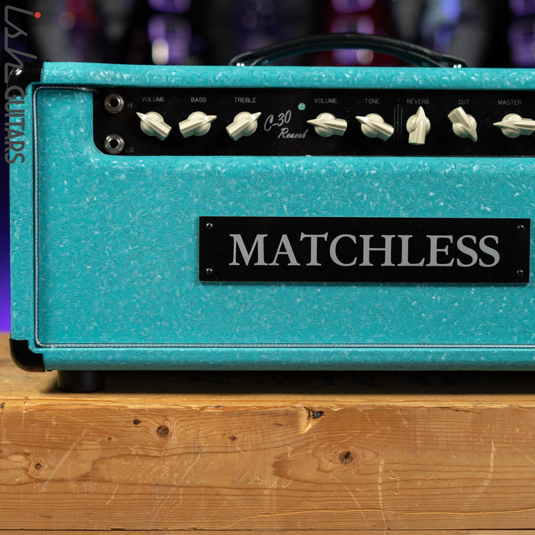 Matchless HC-30R Reverb Shower Curtain Turquoise