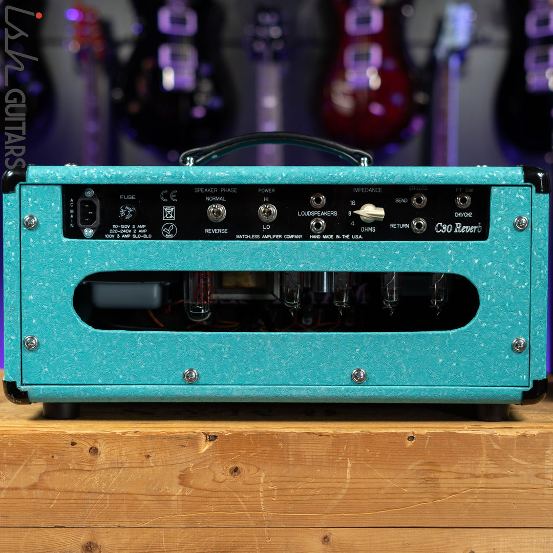 Matchless HC-30R Reverb Shower Curtain Turquoise