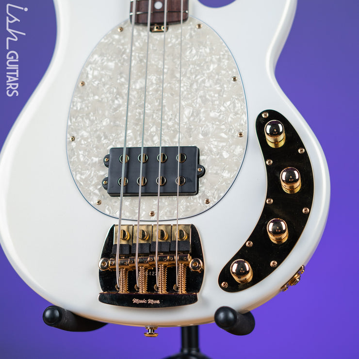 2012 Ernie Ball Music Man Stingray Classic Premier 4-String Bass Gilded White Gloss