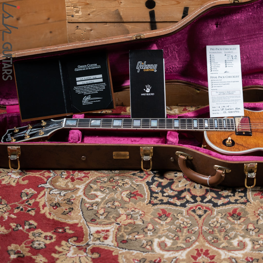 2015 Gibson Custom Shop Les Paul Natural Koa