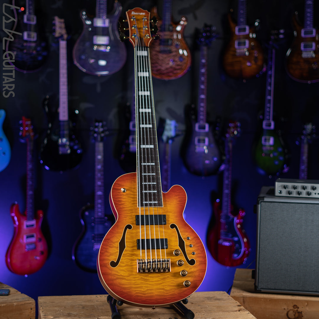 Ibanez TCB1006 Thundercat Signature 6-String Bass Autumn Leaf Burst Matte