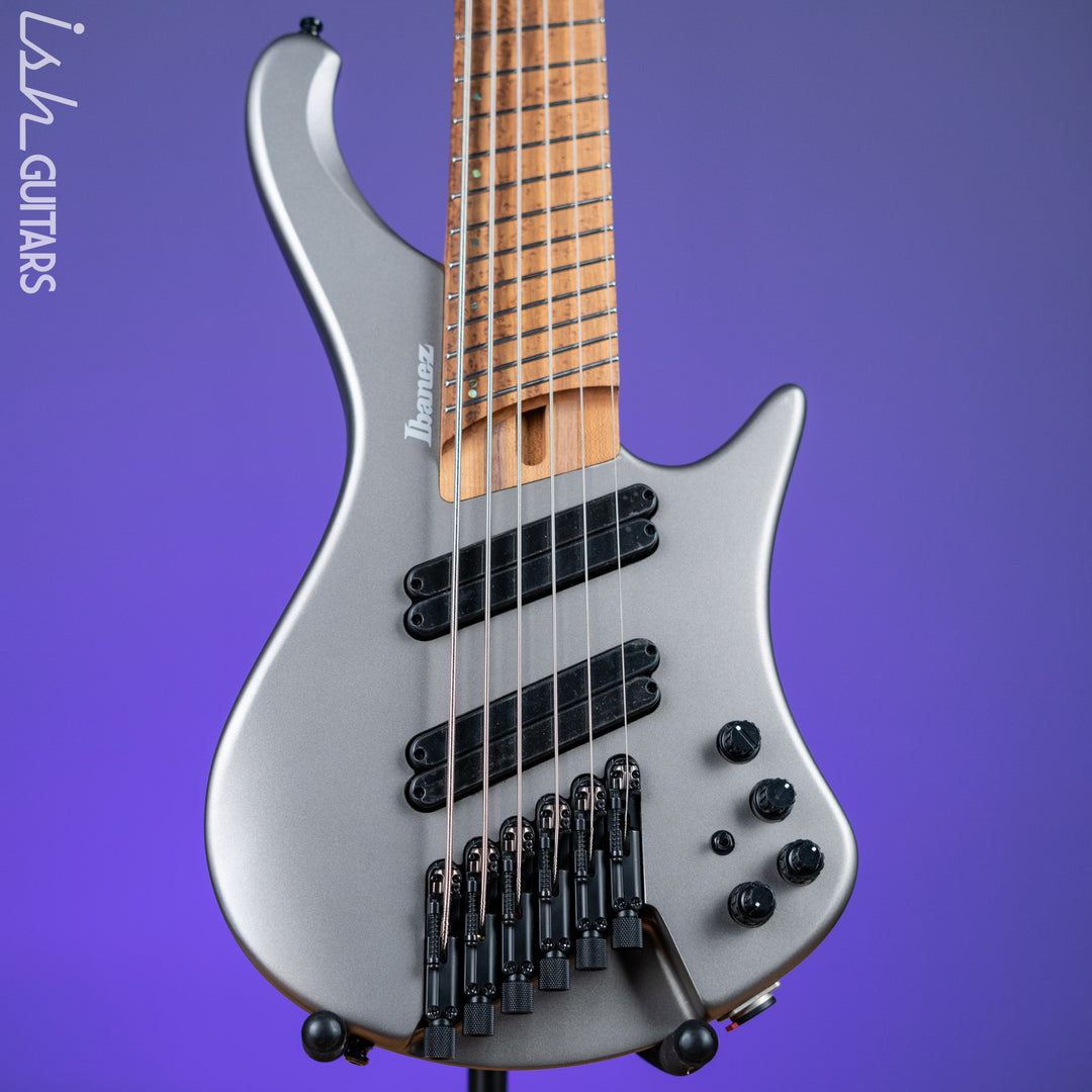 Ibanez EHB1006MS 6-String Headless Bass Metallic Grey Matte Demo