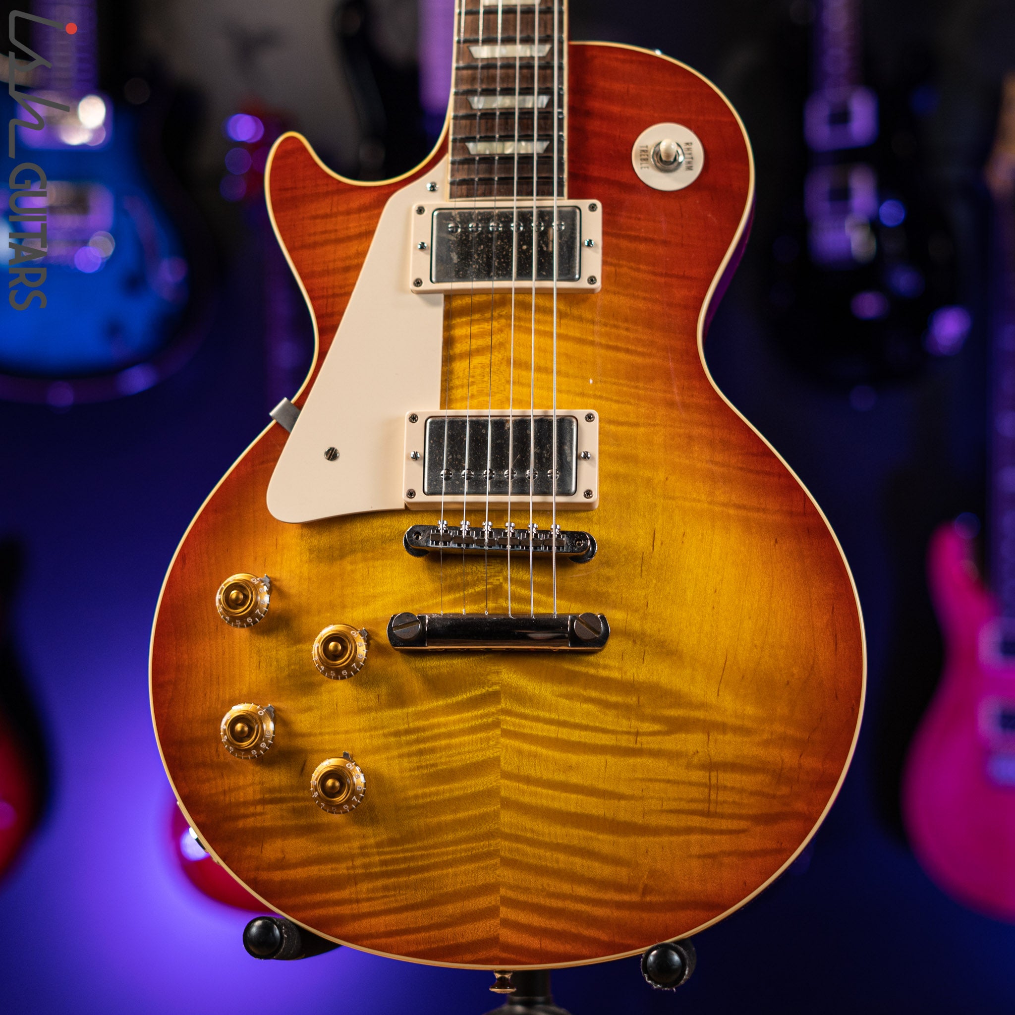2013 Gibson Custom Shop Les Paul Lefty R9 Sunburst – Ish Guitars