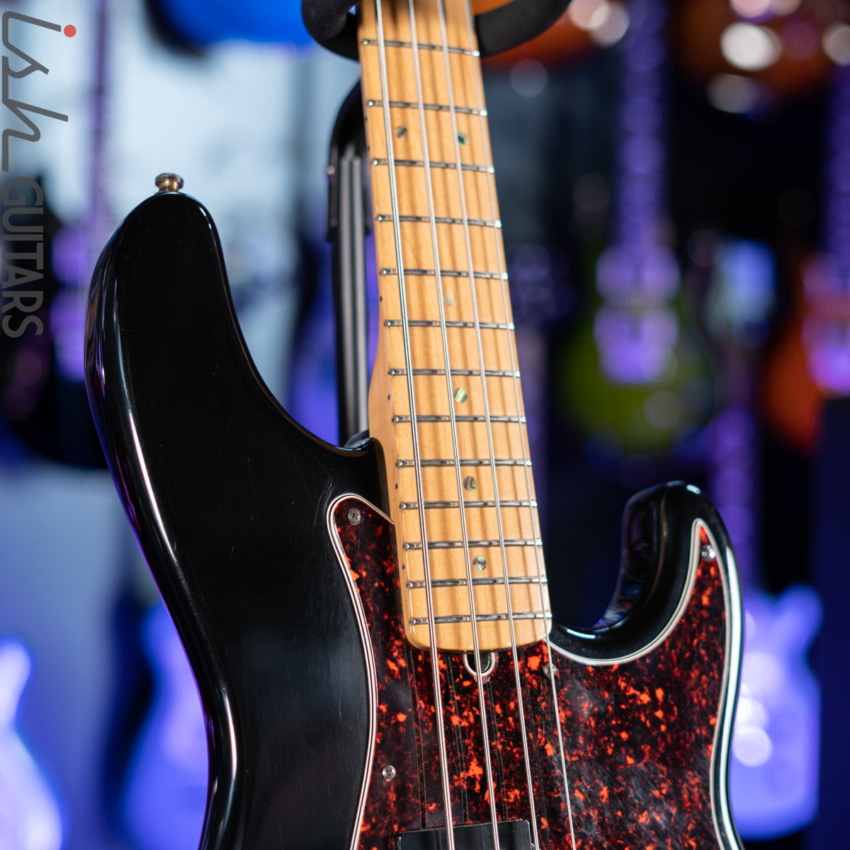 2002 Fender American Deluxe 4-String Precision Bass Black – Ish