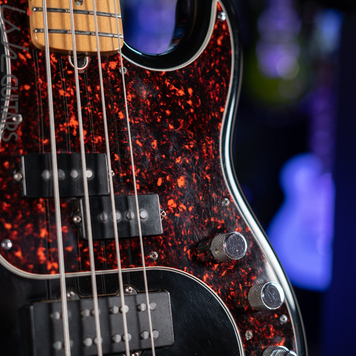 2002 Fender American Deluxe 4-String Precision Bass Black – Ish