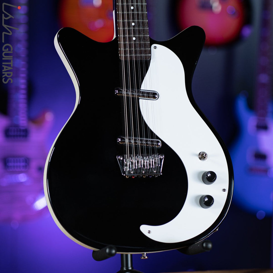 Danelectro 12SDC 12-String Electric Guitar Black – Ish Guitars