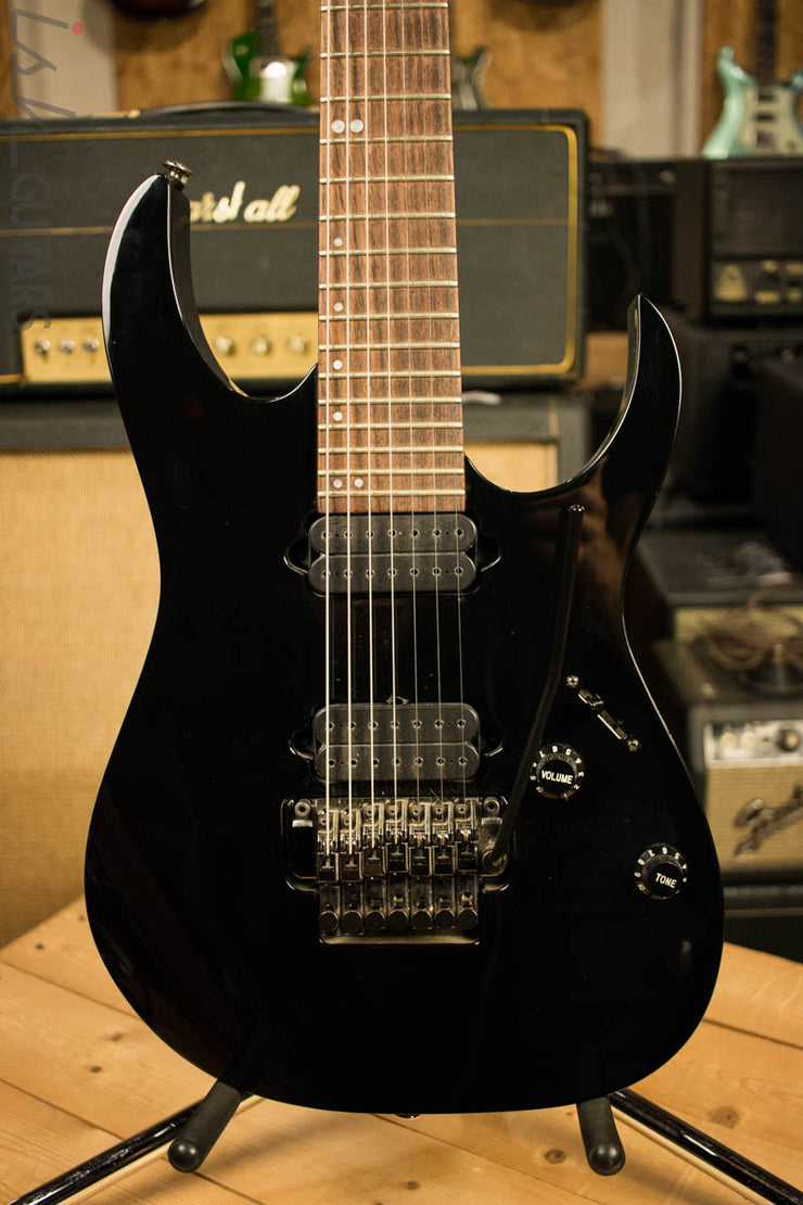 2012 Ibanez Premium 7 String RG827Z Black Electric Guitar