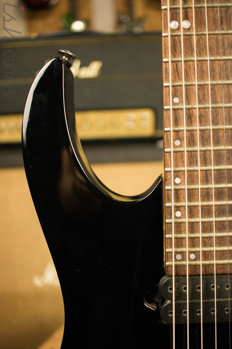 2012 Ibanez Premium 7 String RG827Z Black Electric Guitar – Ish