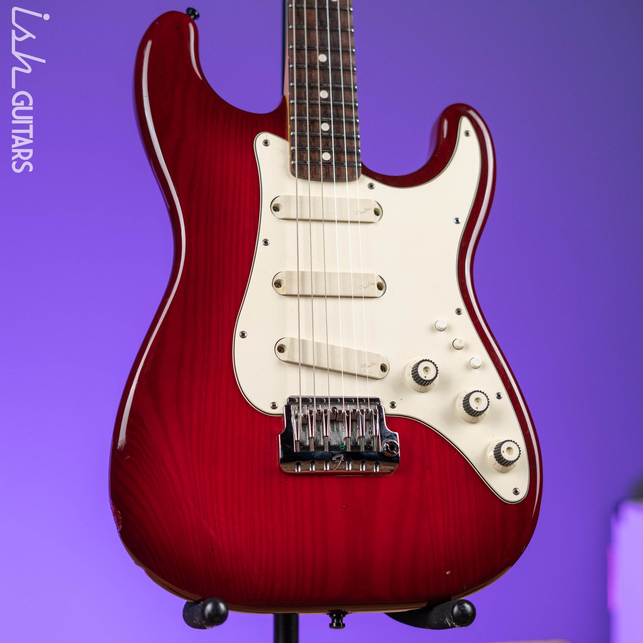 1983-1984 Fender Elite Stratocaster Red Scalloped Fretboard Wild