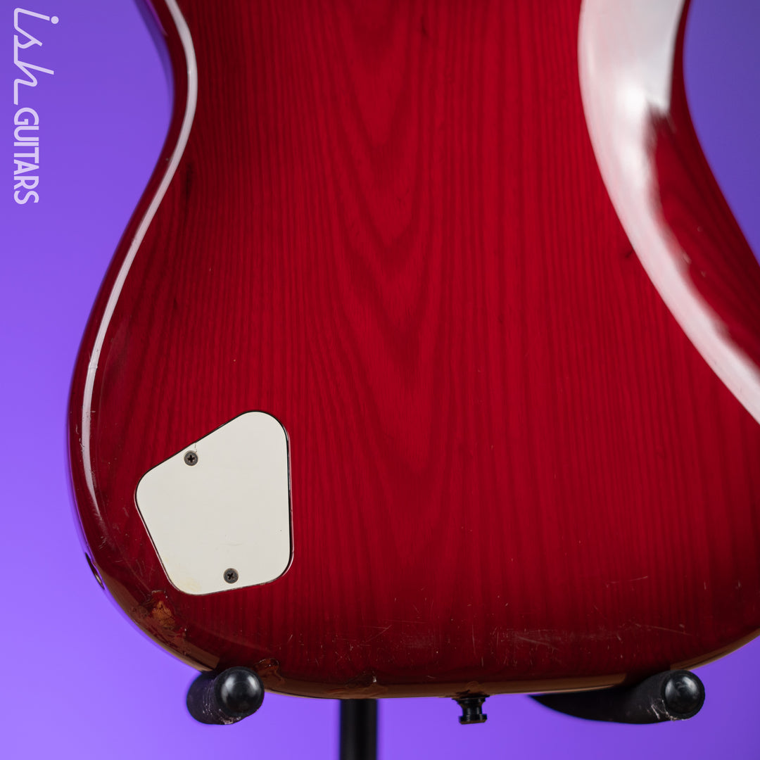 1983-1984 Fender Elite Stratocaster Red Scalloped Fretboard Wild Cherry