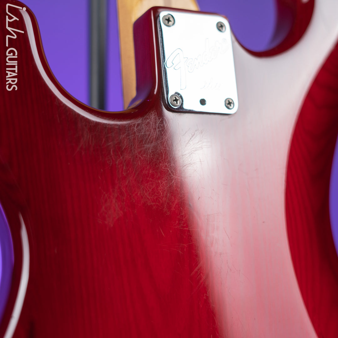 1983-1984 Fender Elite Stratocaster Red Scalloped Fretboard Wild Cherry