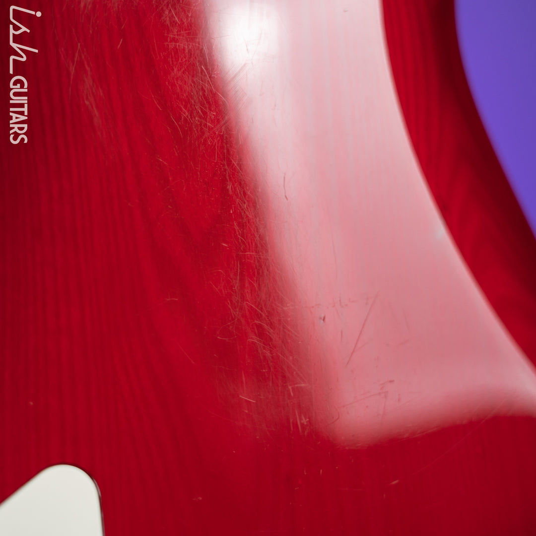 1983-1984 Fender Elite Stratocaster Red Scalloped Fretboard Wild Cherry