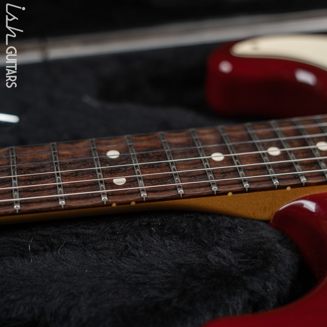 1983-1984 Fender Elite Stratocaster Red Scalloped Fretboard Wild Cherry
